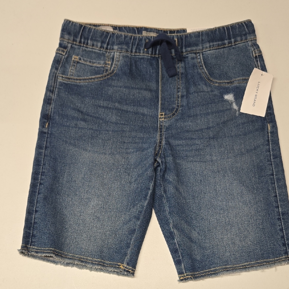 NWT Lucky Brand size M10/12 Classic Blue Kids Shorts